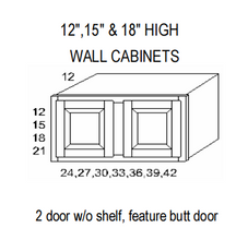 Load image into Gallery viewer, 2 Butt Door w/o Shelf Wall Cabinets
