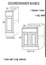 Load image into Gallery viewer, Door-Drawer Bases
