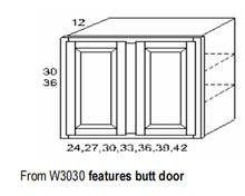 Load image into Gallery viewer, 2 Butt Door with 2 Adj. Shelves High Wall Cabinets
