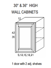 Load image into Gallery viewer, 1 Door with 2 Adj. Shelves
